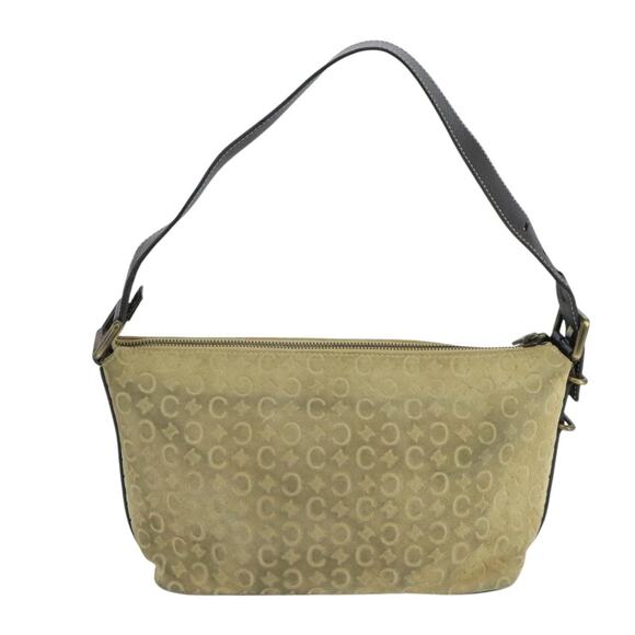 CELINE C Macadam Canvas Shoulder Bag Beige - Picture 3 of 12